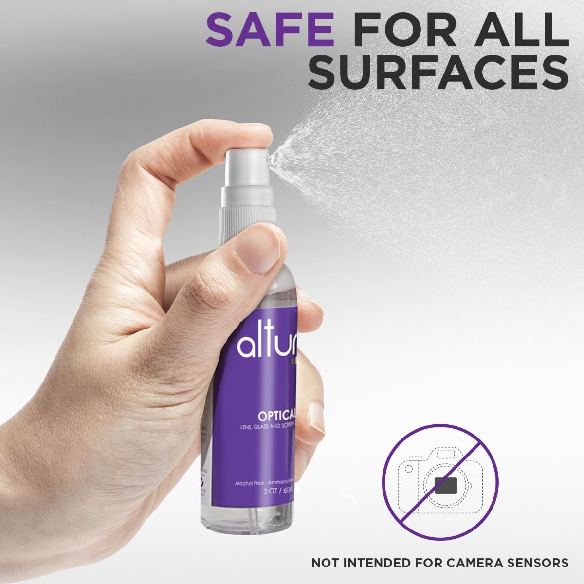 Altura Photo Screen Cleaner Spray Kit - TV, Laptop & Computer Screen  Cleaner - Great for Smart TVs, Monitors, & Cars - Electronic & iPhone  Cleaner 