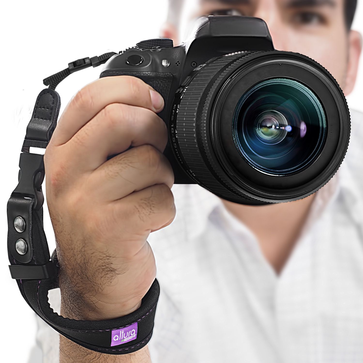 Camera Hand Strap - Rapid Fire Secure Grip Padded Wrist Strap Stabilizer by  Altura Photo for DSLR and Mirrorless Cameras