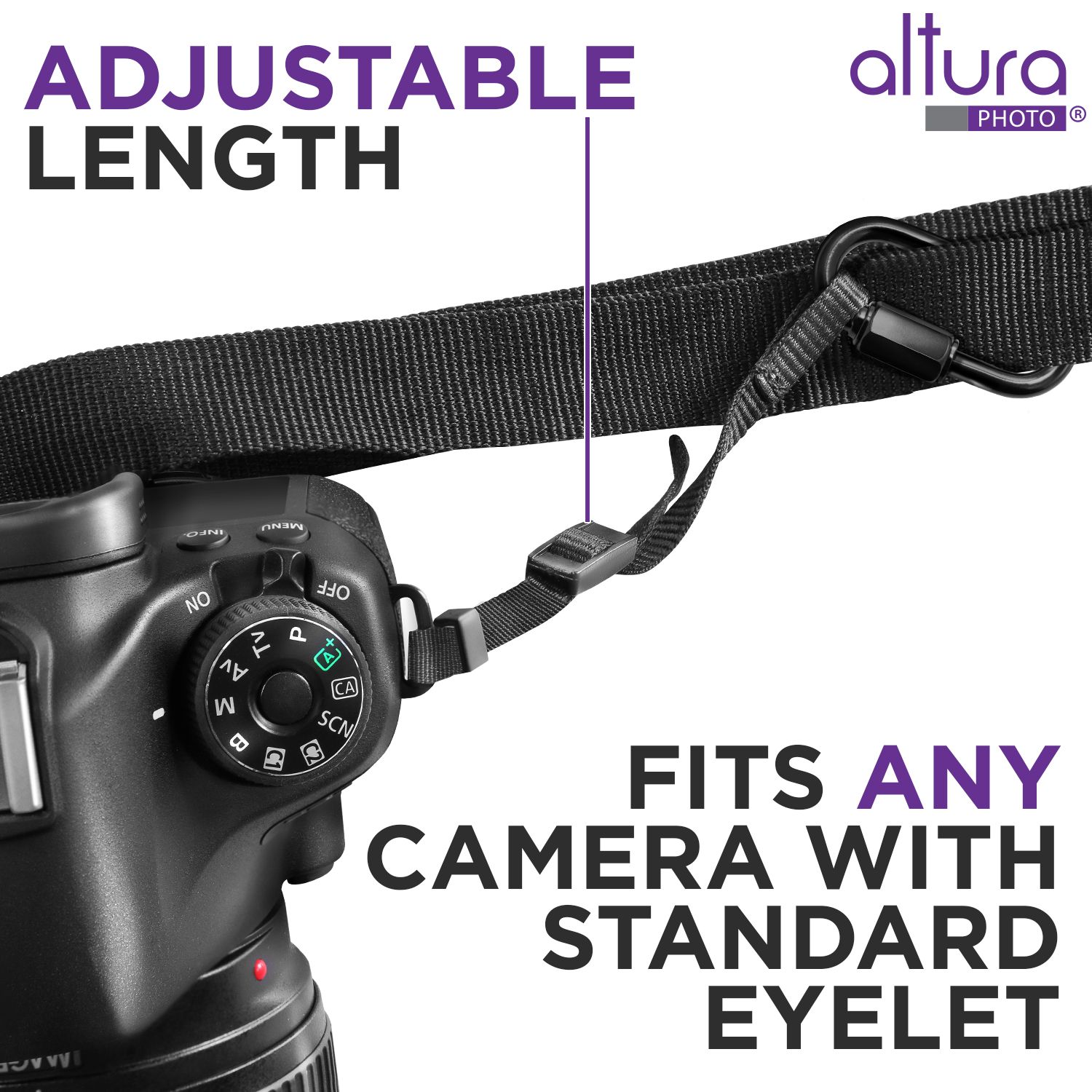Altura Photo Camera Neck Strap w. Quick Release & Safety Tether For  Photographers - Adjustable DSLR Camera Strap for Sony, Nikon & Canon - Safe  