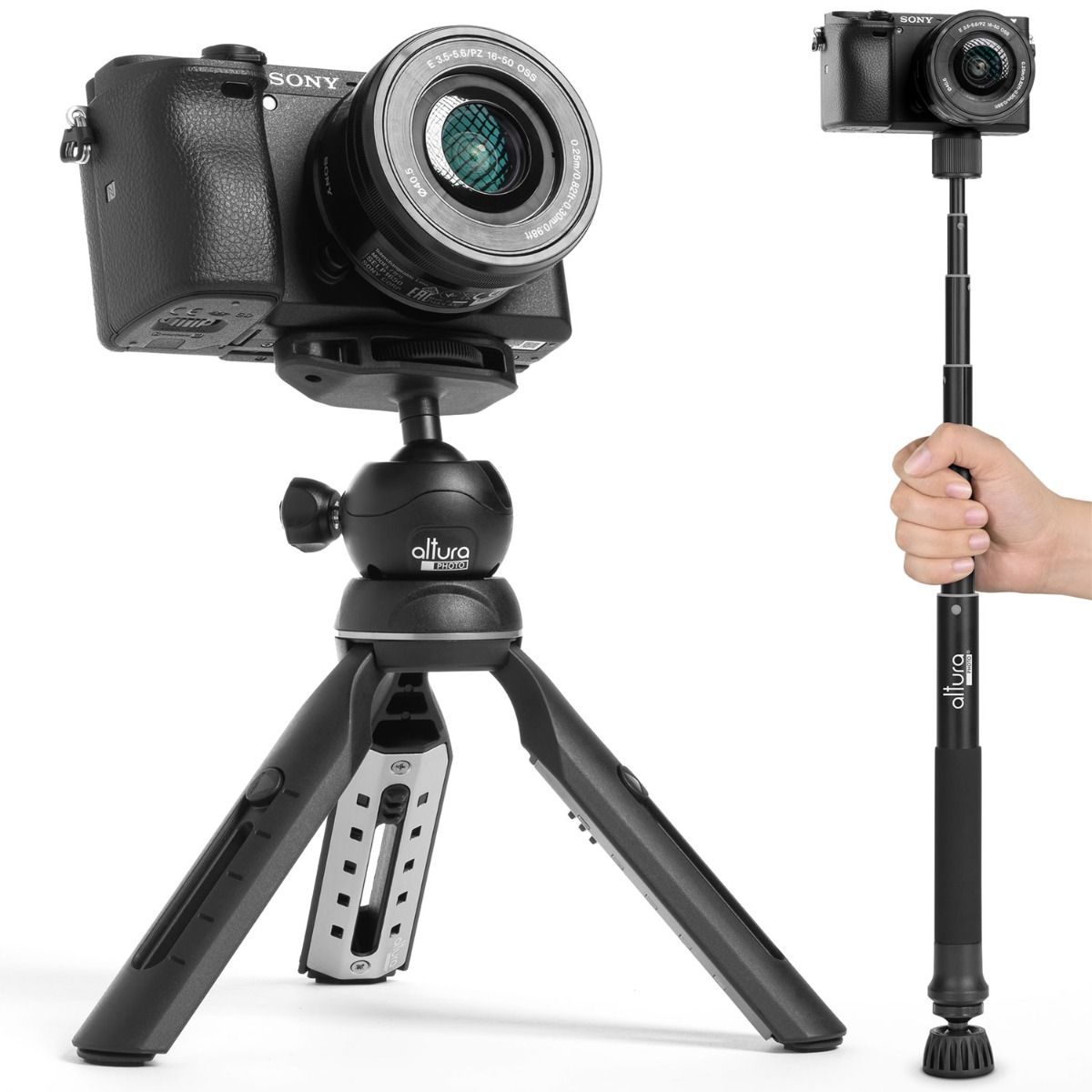  Altura Photo Phone Tripod 55 - Works as GoPro Tripod, GoPro  Selfie Stick & Camera Monopod - Cell Phone Tripod Stand with 360 Rotating  Head - Tripod for iPhone with Carrying