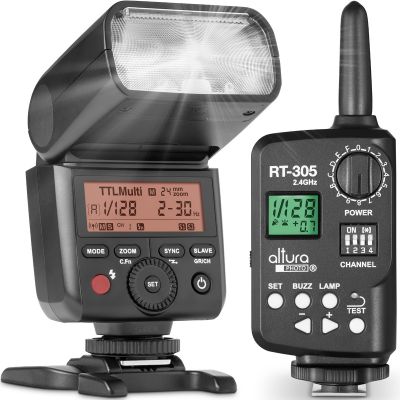 Altura Photo AP-305C Camera Flash Light with Manual Trigger for Canon R, RP, 90D, 80D, 70D, SL2, T7I, T6, T6I, 5D, 6D, 7D, M6, M50, M200-2.4GHz TTL Speedlite for DSLR and Mirrorless Cameras